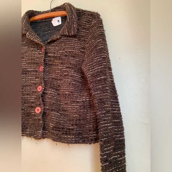 Blanc noir vintage button up cardigan sweater cropped - Picture 5 of 9